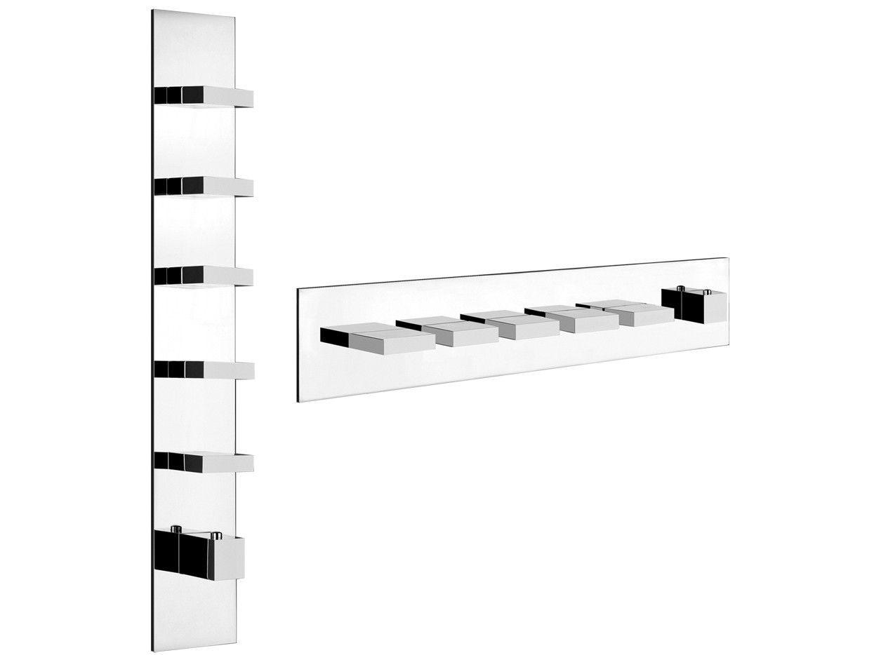 Латунный термостатический смеситель для душа с 6 отверстиями Gessi прямоугольник ARCH-00102820