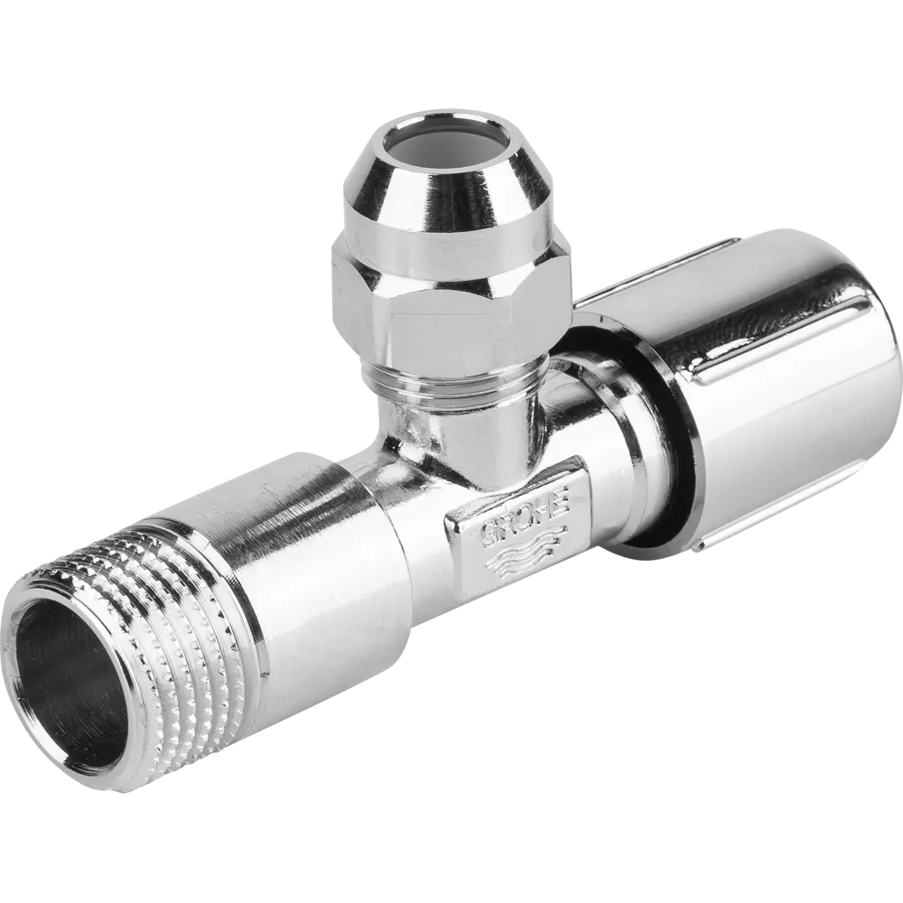 Вентиль запорный Grohe DN15 PN10 1/2"x3/8" НР ручка барашек латунь 81972309 STLM-2192511  - Вид №2
