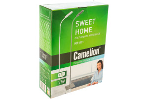 15747772 Напольный светильник-торшер C08 серый, LED, 7Вт, 230В, 4000К 12952 Camelion KD-801