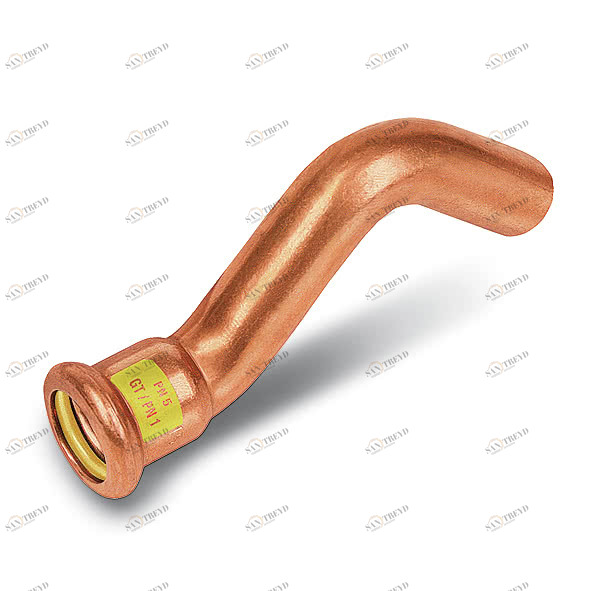 11008618 SANHA 10086 пресс-фитинг газ, медь, обводное колено ВПр-НПр 18 мм 