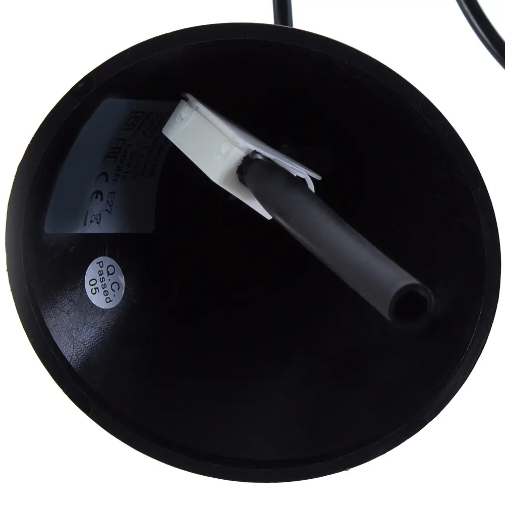 Подвесной светильник Eko 1xE27x60 Вт, металл/текстиль, цвет тёмное дерево/мультиколор LAMPLANDIA STLM-2175099 - Вид №8