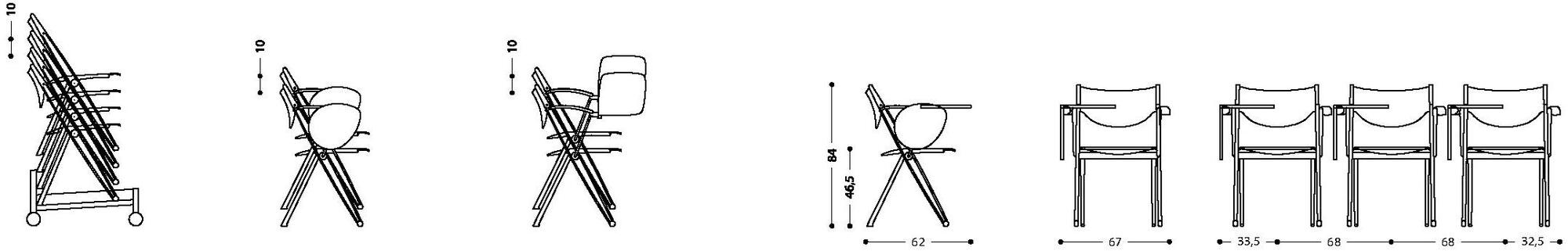 LAMM Стул для конференций складной с откидной крышкой Conpasso sun-id-1435795 - Вид №7