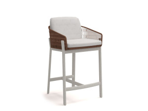 Алюминиевый высокий садовый стул с порошковым покрытием