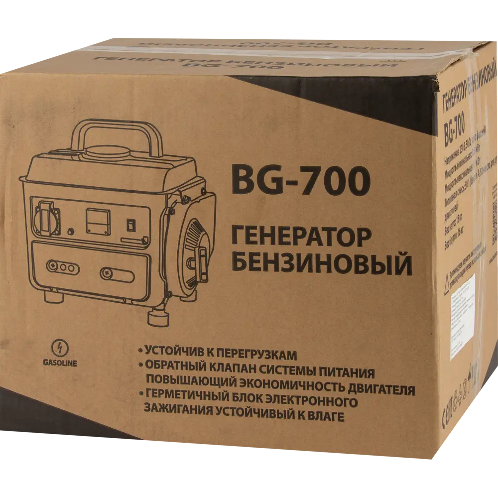 Бензиновый генератор BG-700 0.7 кВт для дачи и отдыха 85515804 Santreyd STLM-1580531 - Вид №6