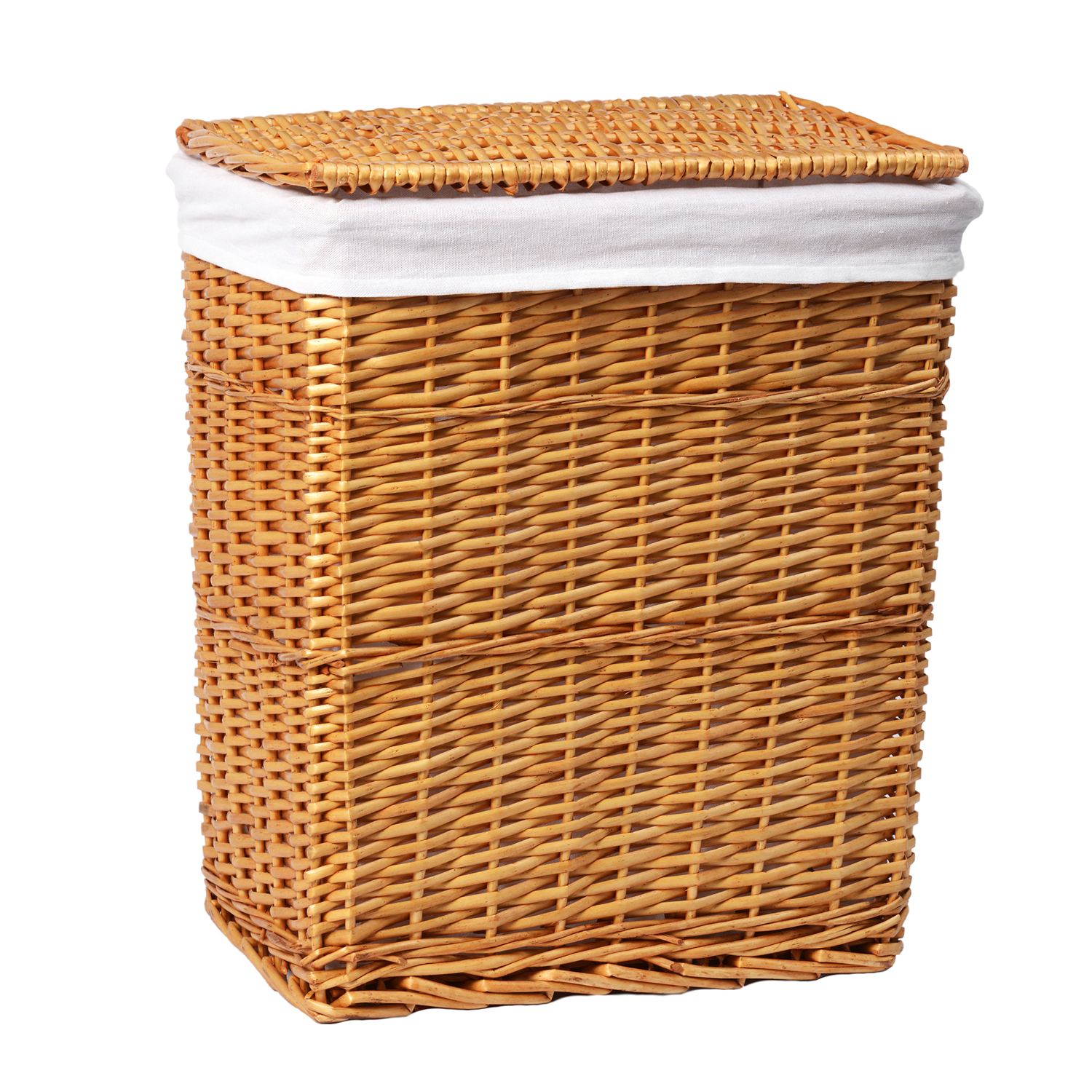 WB-370-L Ammer Плетеная корзина для белья с крышкой WasserKRAFT  - Вид №6