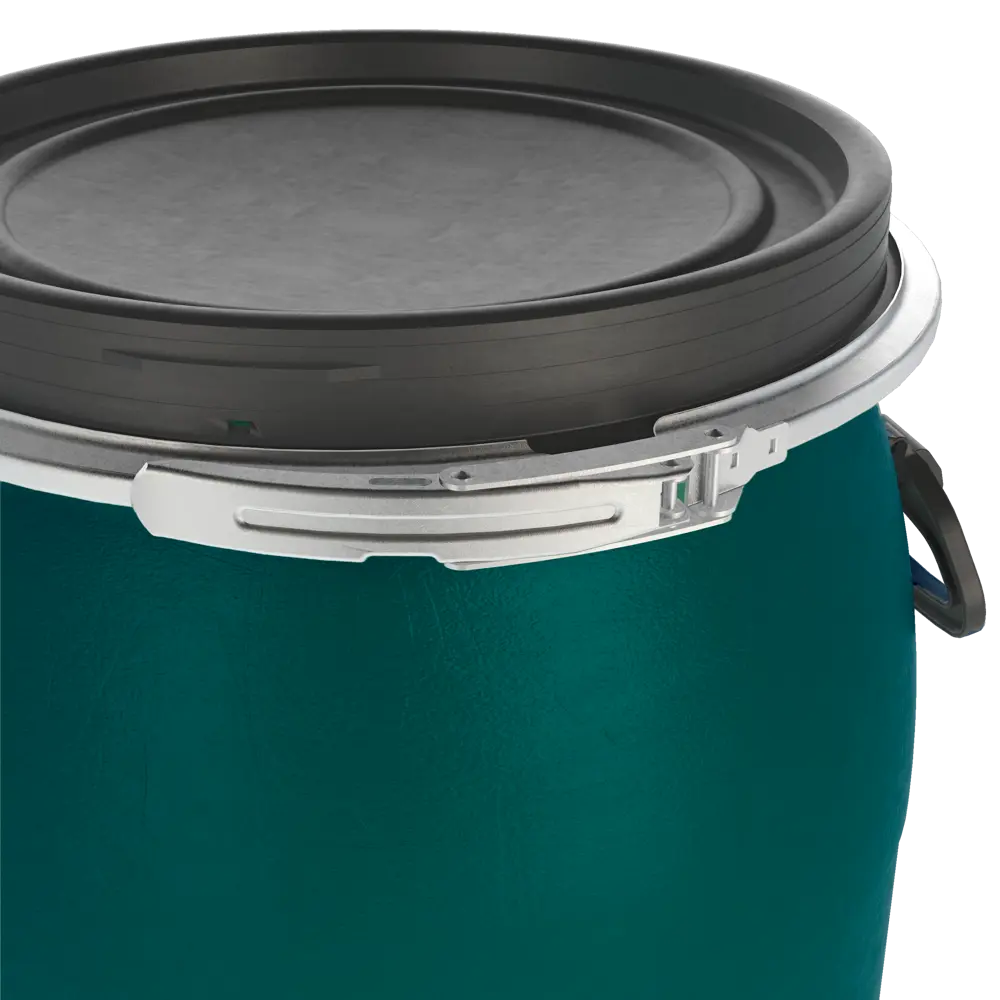 Пластиковая бочка BEGINIA 65 л зеленая с крышкой 89403518 STLM-1577001 - Вид №2