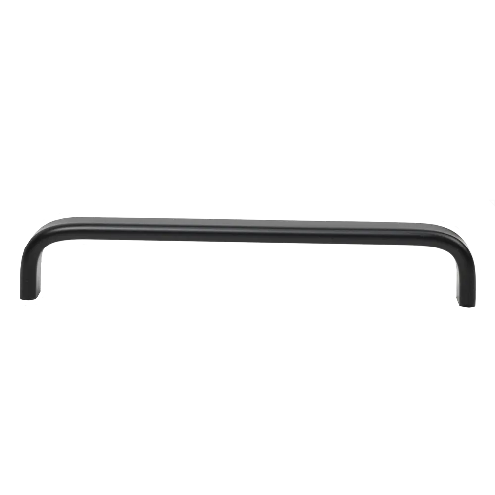 Мебельная ручка-скоба UA340- 128 черная 128 мм AKS STLM-2043400 - Вид №1