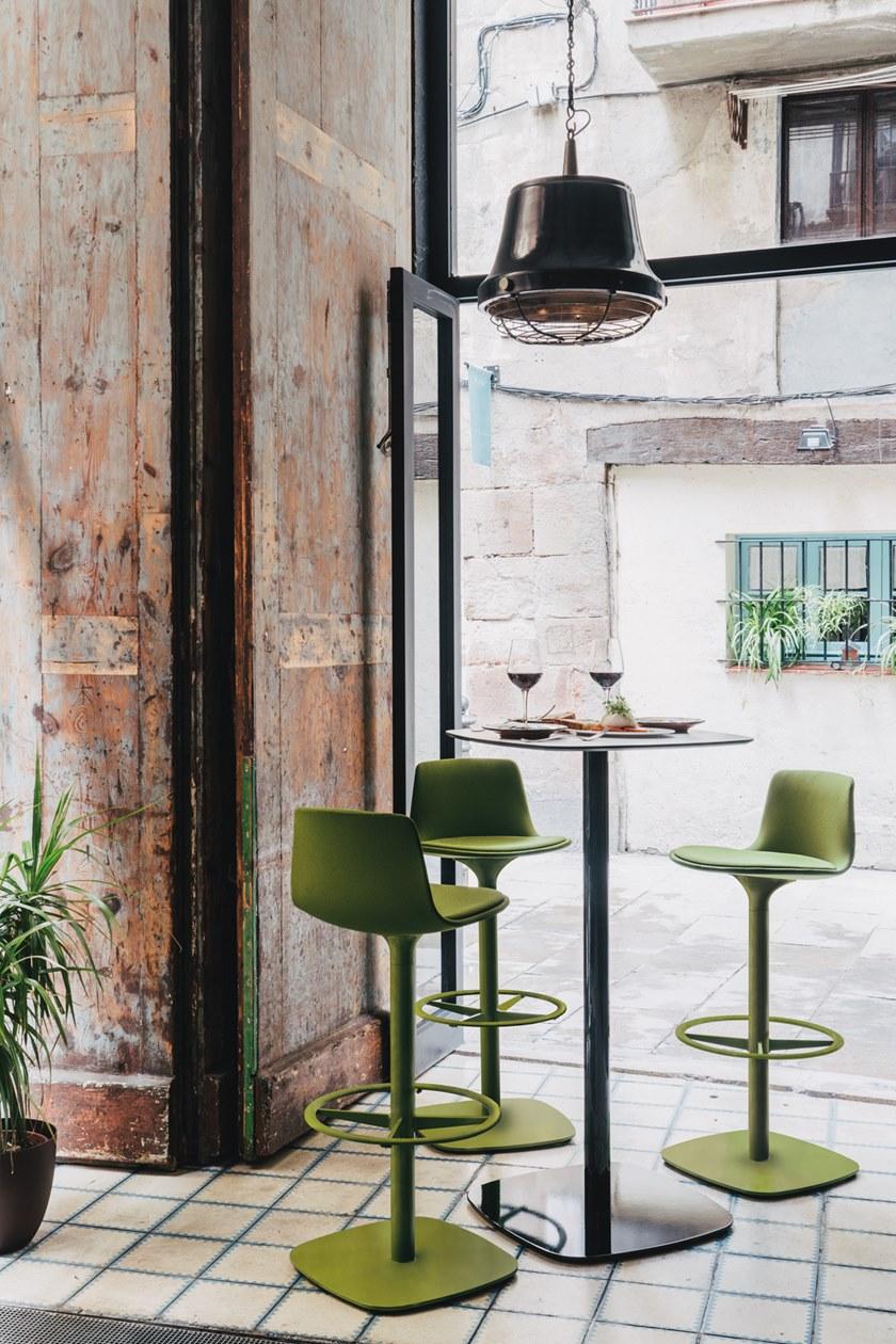 ENEA Табурет высокий полипропиленовый с подставкой для ног Lottus sun-id-1500108 - Вид №2