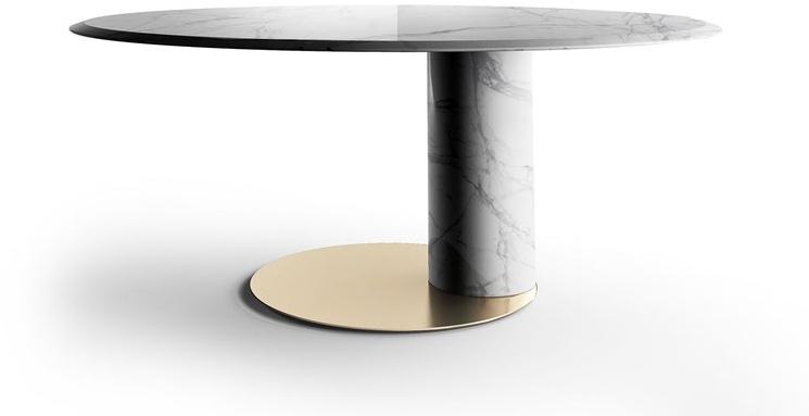 Gallotti&Radice Овальный стол из каррарского мрамора Oto sun-id-1475466 - Вид №2