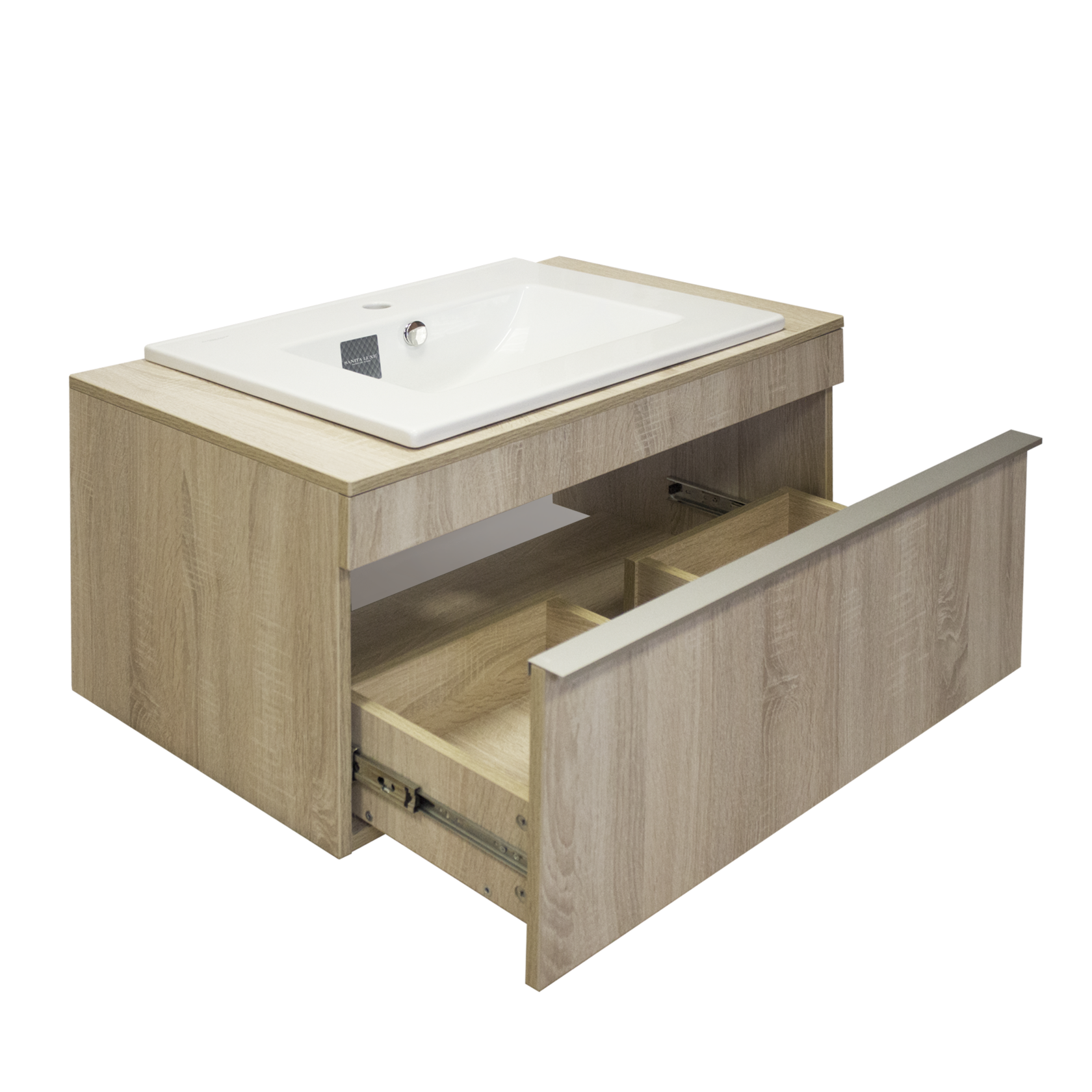 Тумба подвесная STAR80 / Дуб сонома SANITA LUXE QDRSLCW60201W1 - Вид №1