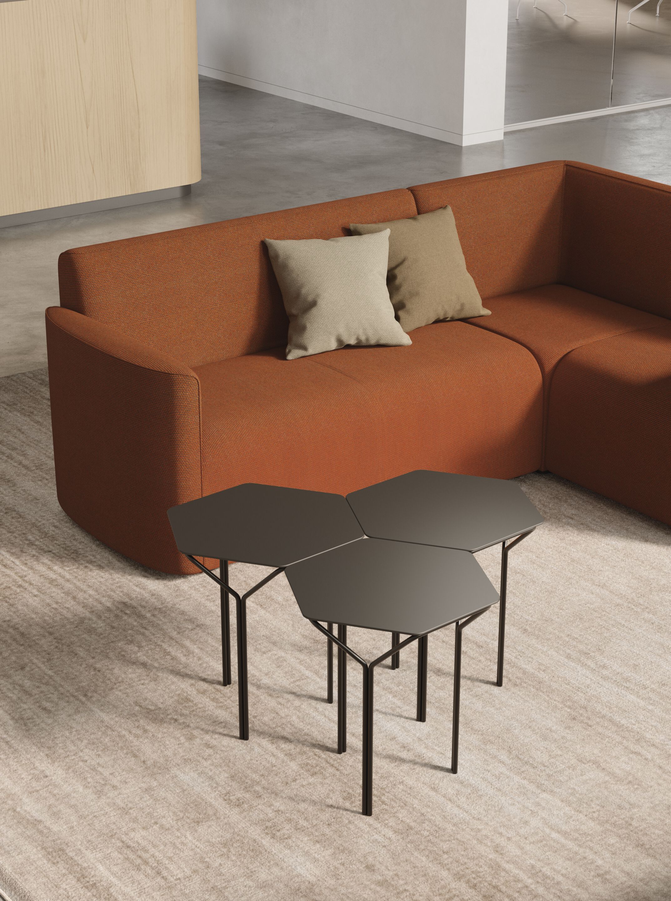 Деревянный шестиугольный журнальный столик Kastel Kyu ARCH-00123979 - Вид №7