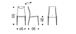 Кожаный стул Cattelan italia MAYA FLEX ML ARCH-00094151 - Вид №2