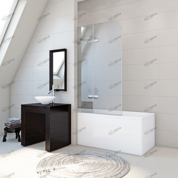 100X160GV862C Душевое ограждения на борт вынны GUTEWETTER Германия Trend