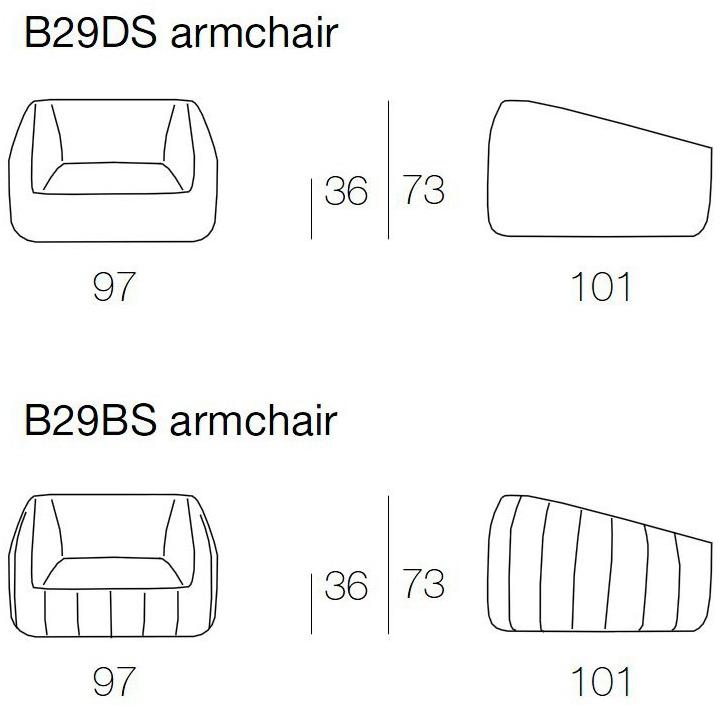 Paola Lenti Мягкое кресло из войлока sun-id-1384275 - Вид №3