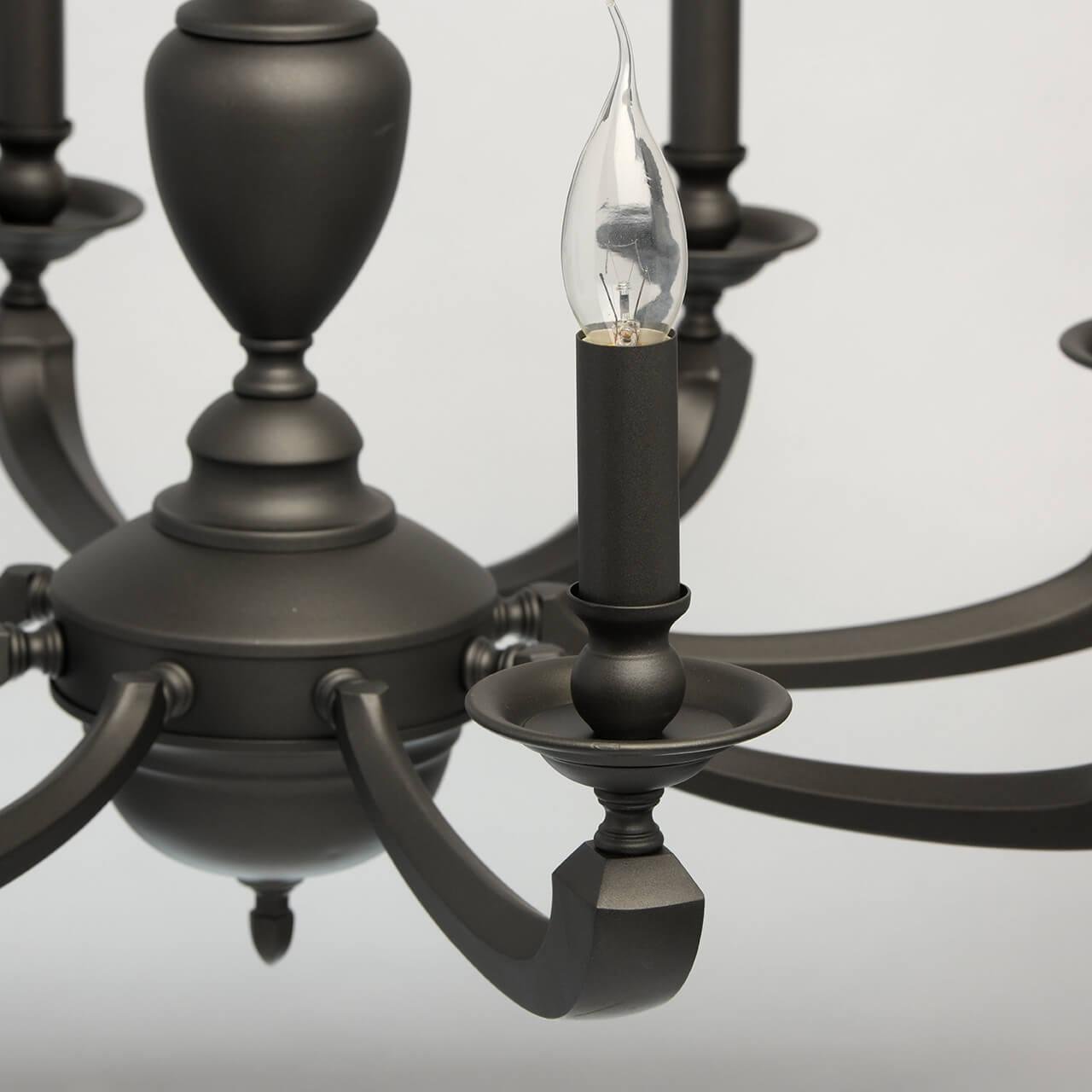 Подвесная люстра MW-Light Дэль Рей 5 700011308 MW-LIGHT ДИЗАЙНЕРСКИЕ, ДЭЛЬ РЕЙ 187445 Графит  - Вид №1