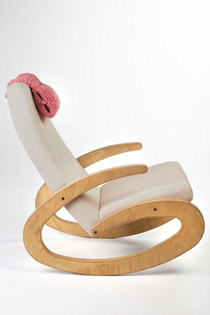 Radis Кресло-качалка из ткани с подлокотниками Special treasures sun-id-1461758 - Вид №5