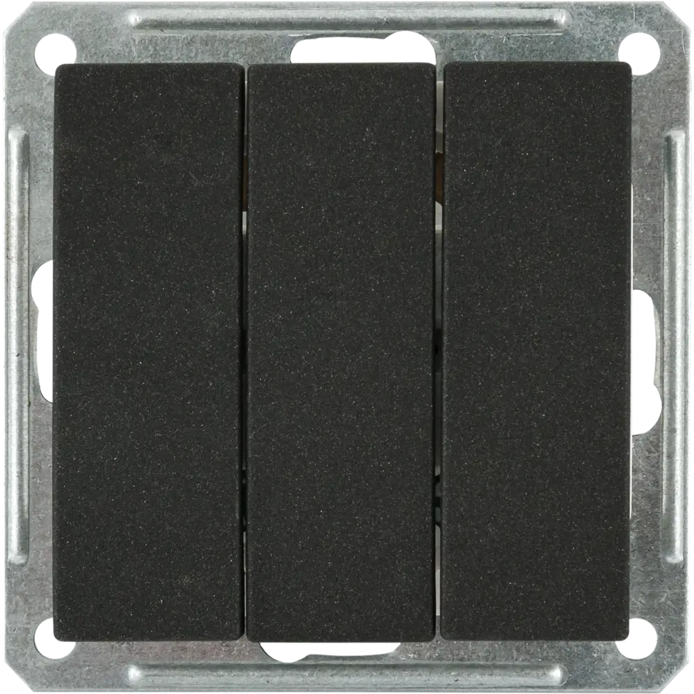 Выключатель Schneider Electric W59, 3 клавиши, черный бархат 13607696 STLM-2084817