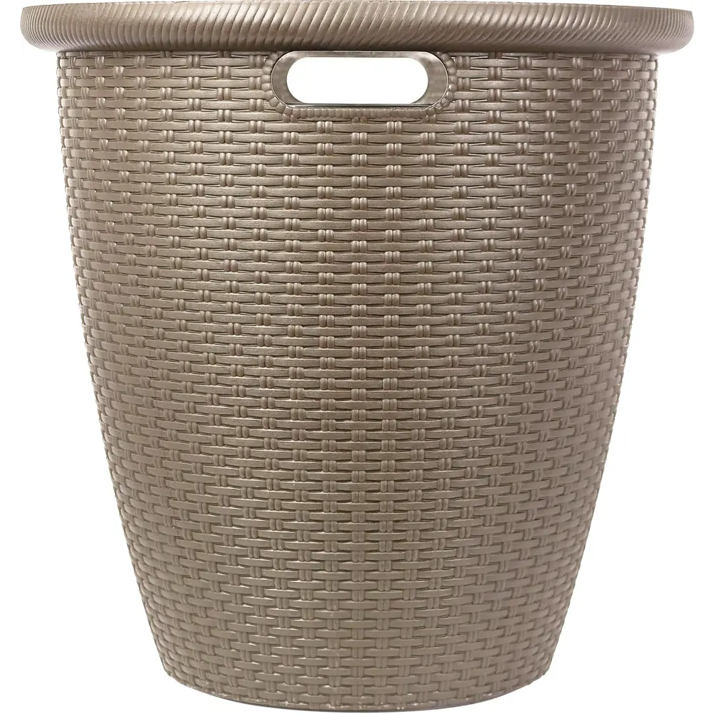 Кашпо для цветов Ingreen Rattan ø47 h47 см v50 л пластик французский платан 89359534 STLM-2082568 - Вид №1