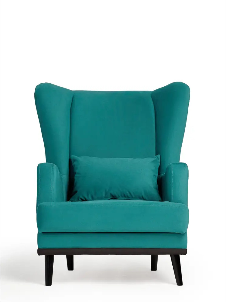 91368360 Кресло Диван не мебель Оскар Max 75x90x85 см велюр цвет голубой STLM-1076636