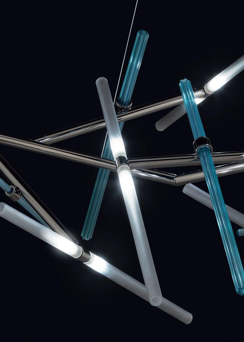 Euroluce Lampadari Подвесной светильник из муранского стекла и металла Effect sun-id-1387350 - Вид №1