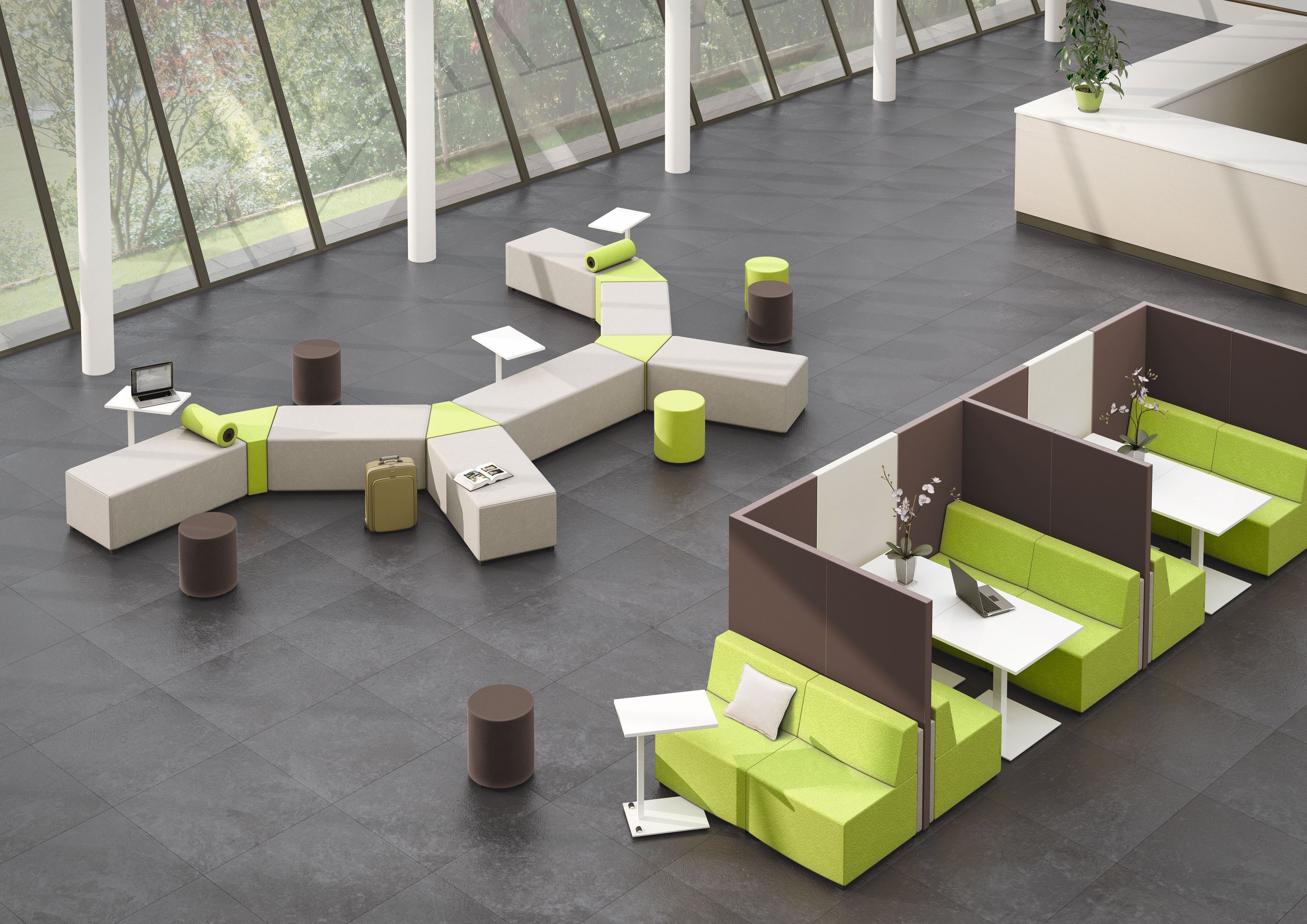 2-местный контрактный диван König Neurath Net.Work.Место ARCH-00144090 - Вид №2