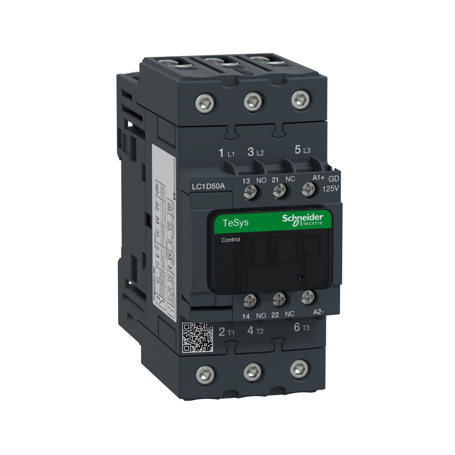 LC1D50AGD Контактор LC1D EVERLINK 3P 80А 440/125В DC 22кВт Schneider Electric TeSys 