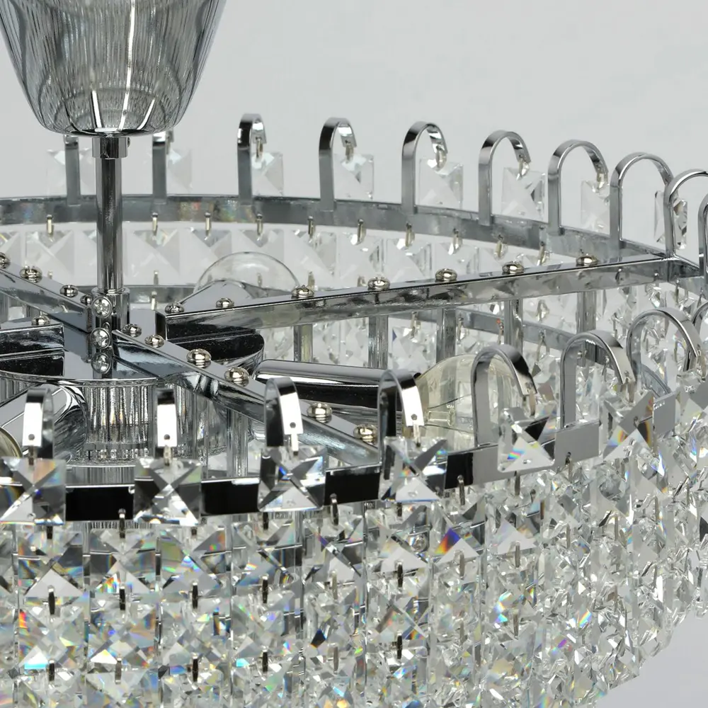 Люстра хрустальная потолочная «Аделард», 5 ламп, 15 м², цвет хром MW-Light STLM-2071487 - Вид №4