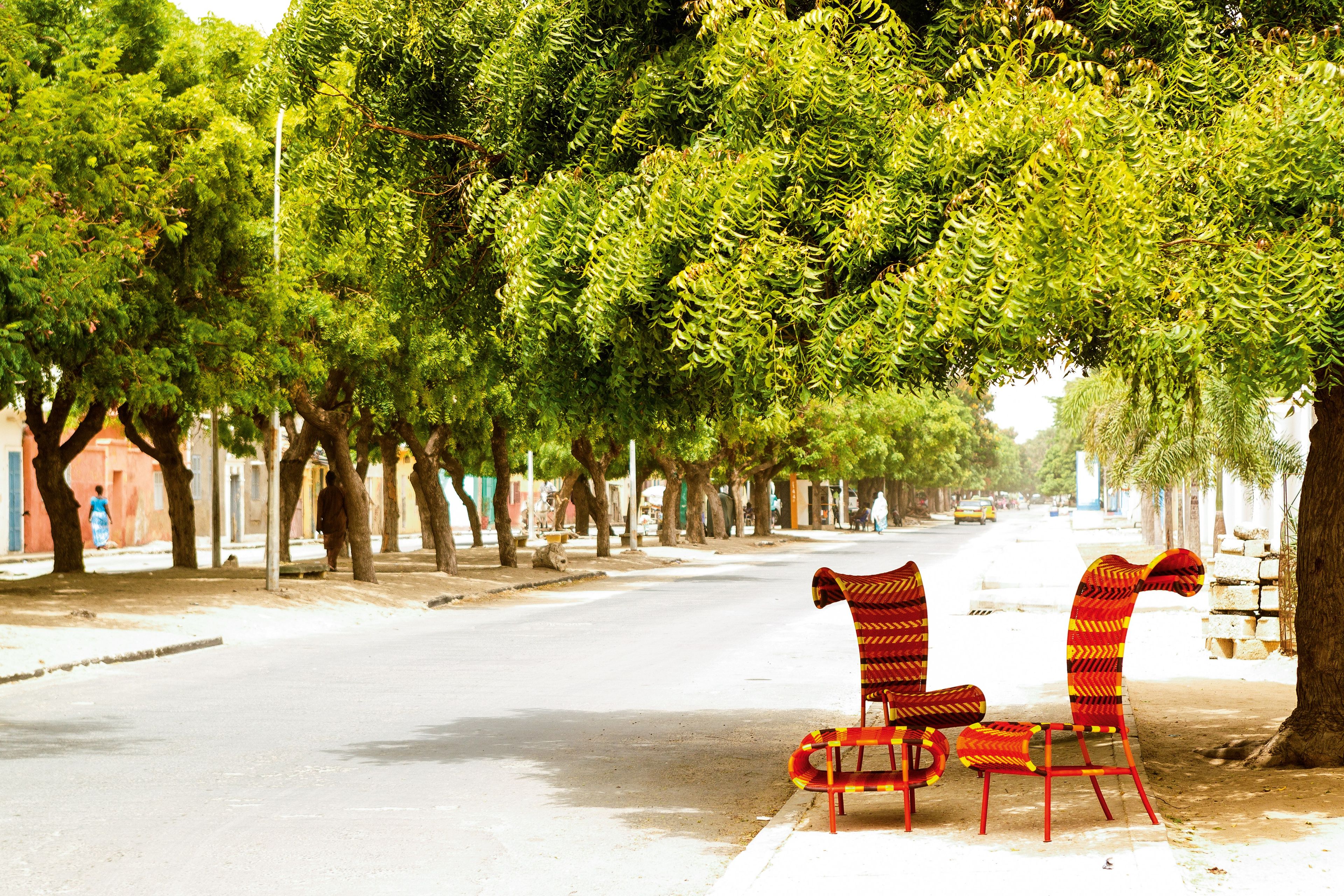 Подставка для ног из полиэтиленовой проволоки ручной работы MOROSO M'afrique ARCH-00061711 - Вид №3