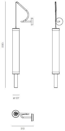 Firmamento Milano Светодиодный настенный светильник из стали Kate Bmt018wm-bl - Вид №6