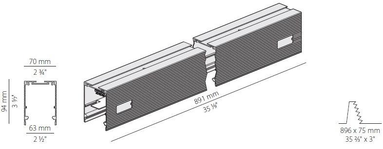 PANZERI Линейный световой профиль из экструдированного алюминия Nolita Xg2038 - Вид №8