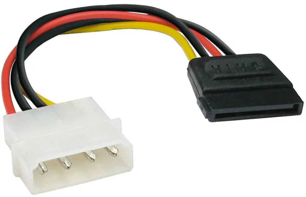 90721752 Кабель питания SATA ExeGate EX-CC-SATA-PS Molex 4pin/SATA15pin 0.15 м STLM-0355035
