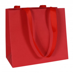 517513 Пакет подарочный, 16 х 14 х 9 см, красный