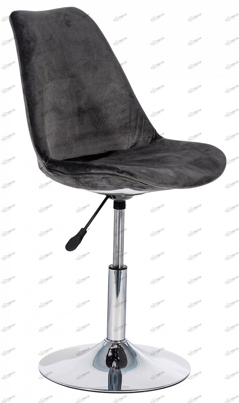 Стул со спинкой и газ-лифтом серый "Неаполь" STOOL GROUP ДИЗАЙНЕРСКИЕ, ИНТЕРЬЕРНЫЕ 00-3946192 Серый 