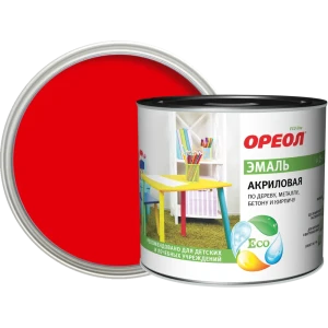 Эмаль акриловая Ореол глянцевая цвет красный 1.9 кг 84439805 STLM-2186167