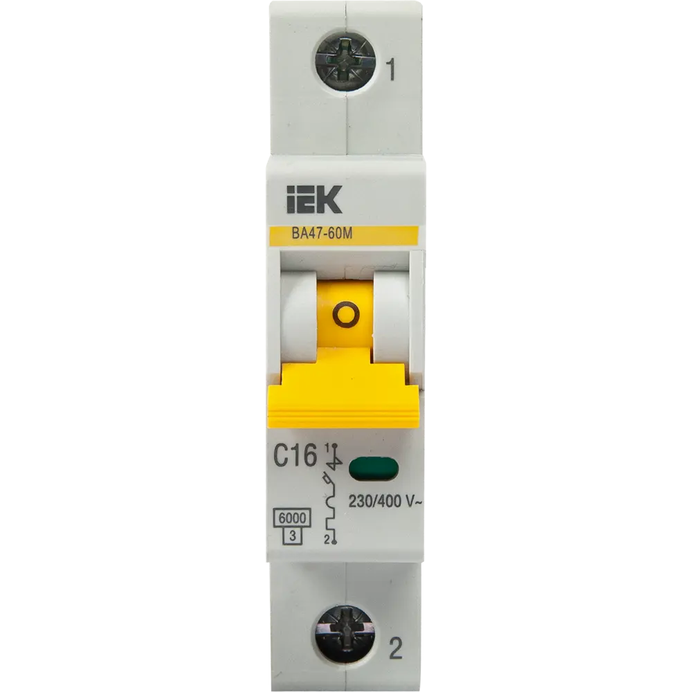 Автоматический выключатель IEK ВА47-60M 1P C16 А 6 кА 89162765 STLM-2211902  - Вид №3