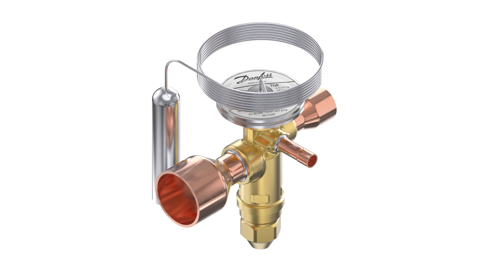 Danfoss TGE — Клапаны терморегулирующие со встроенными клапанными узлами TGE 10-16 Клапан терморегулирующий 067N3401  - Вид №14
