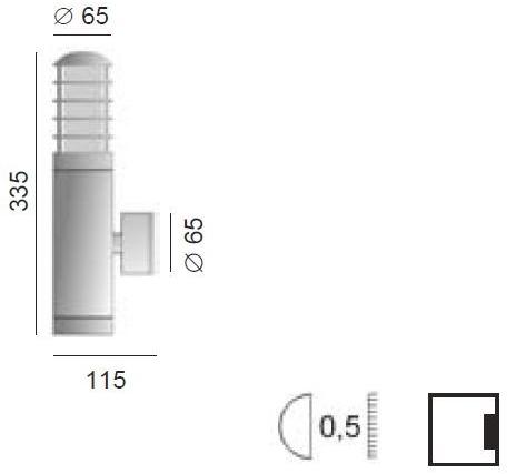 BEL-LIGHTING Настенный светильник Turtle с прямым и непрямым светом Atlantic 173.2g - Вид №1