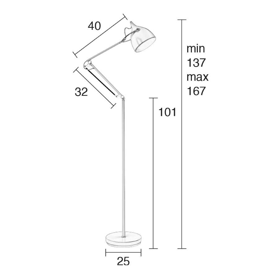 Лампа напольная Reader, матовая черная Zuiver 5000951 - Вид №9