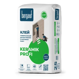 87053250 Клей для плитки Bergauf Keramik Profi 25 кг STLM-1344507