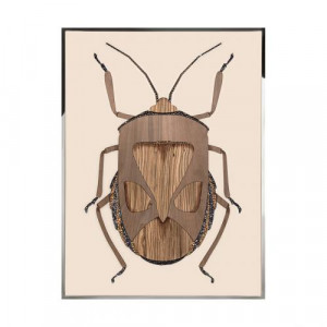 Beetle C Произведение искусства из ископаемого дерева Visionnaire