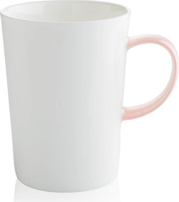10624425 Mix&Match Кружка Mix&Match Синергия 450мл, фарфор (персиковая ручка) Фарфор костяной 