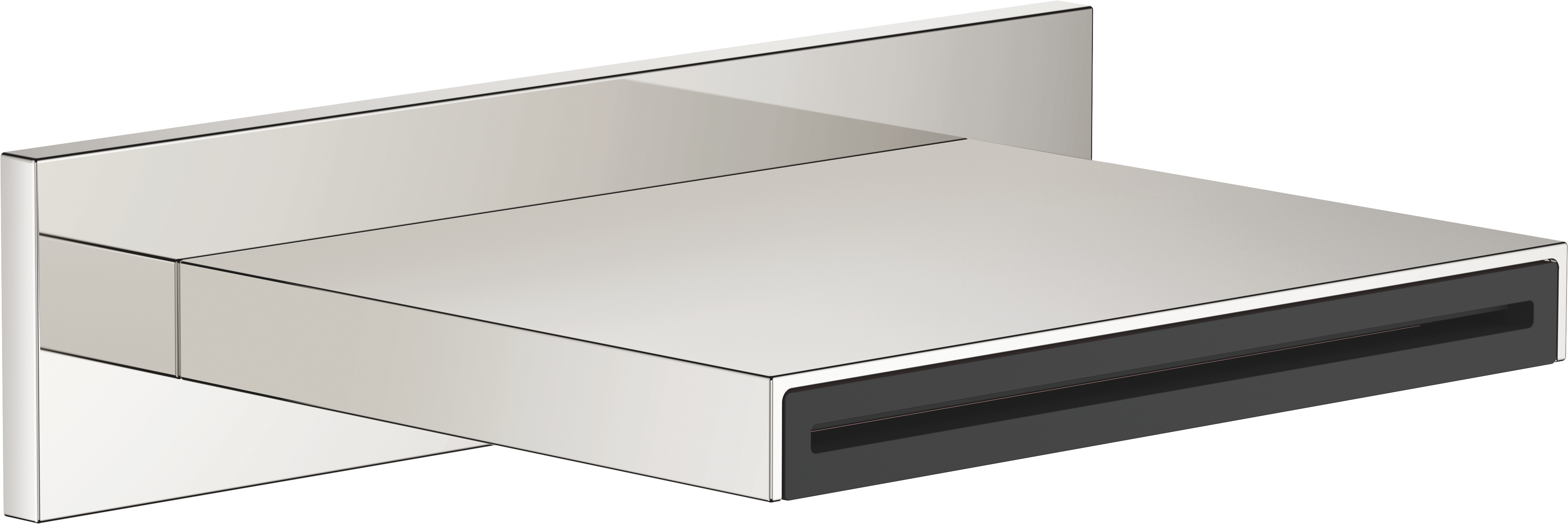 WATER SHEET Каскадный излив для настенного монтажа - Платина