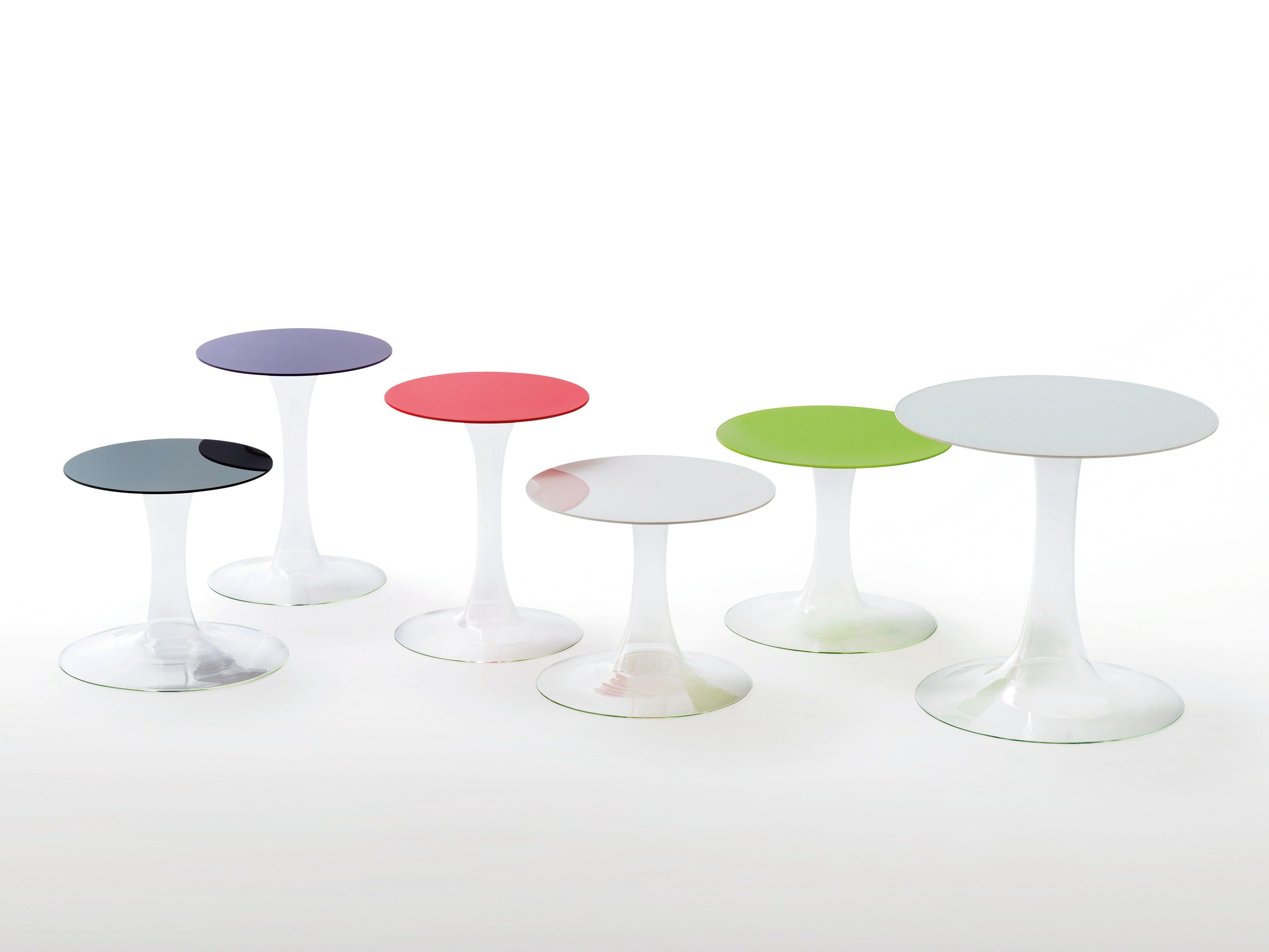 Круглый Хрустальный журнальный столик Glas Italia Funghetti ARCH-00113559