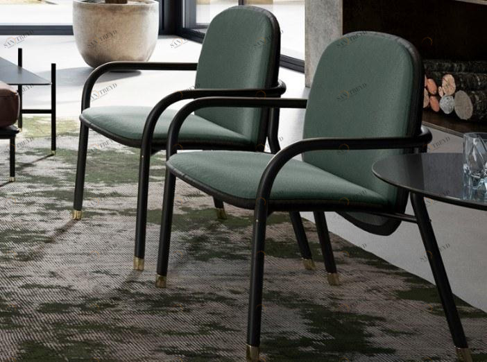 Natuzzi Стул из ткани с подлокотниками sun-id-1459702