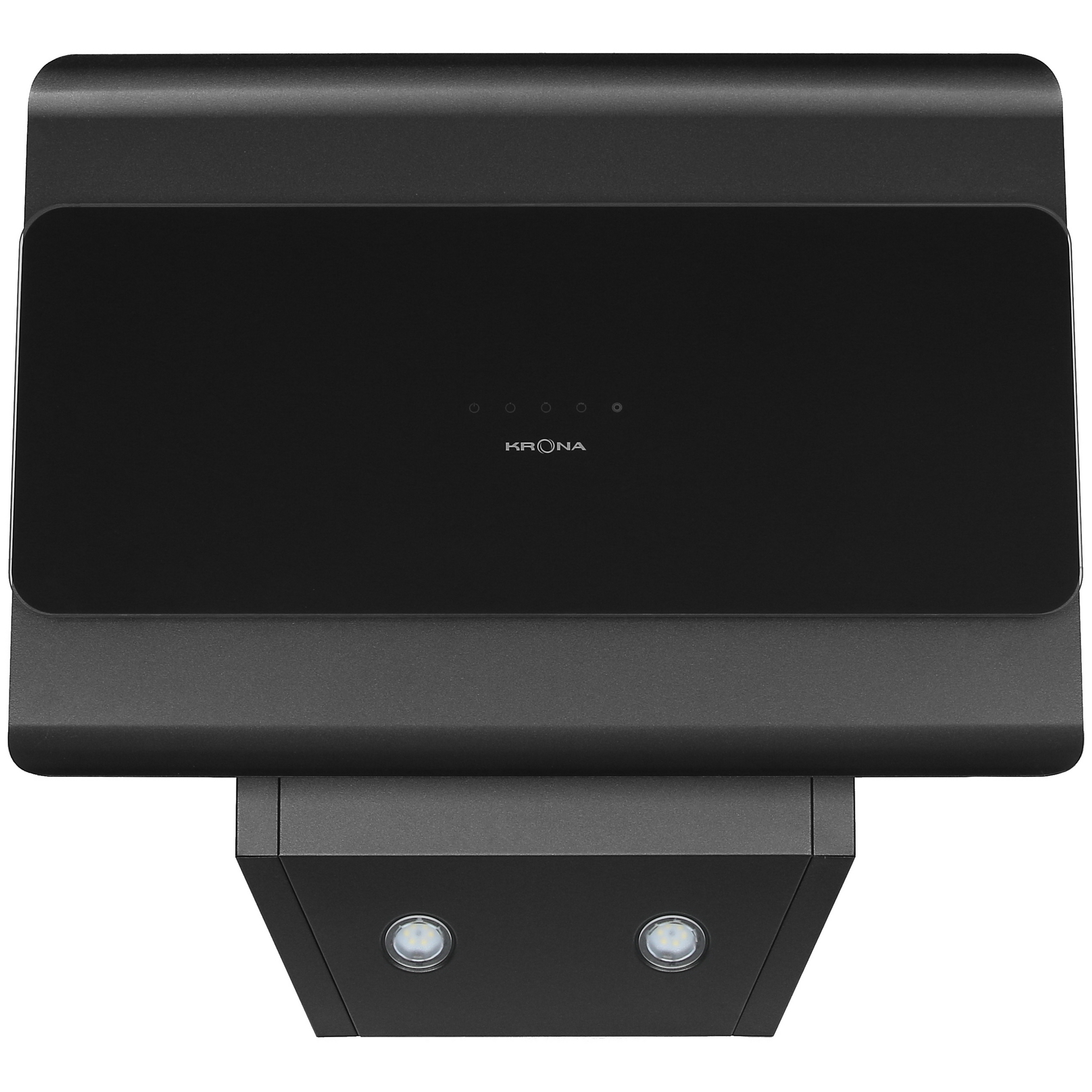 9046666 Вытяжка наклонная KRONA URAN 600 DN BLACK 4S серый/черный STDN-0137972 - Вид №1