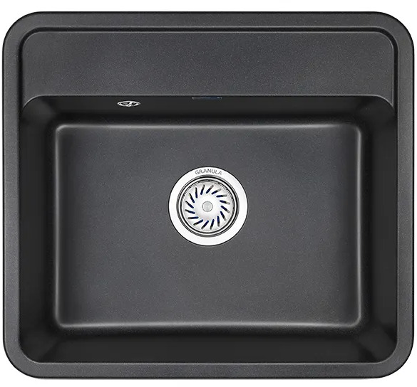 5601, ЧЁРНЫЙ, кухонная мойка, СтандАРТ кварц