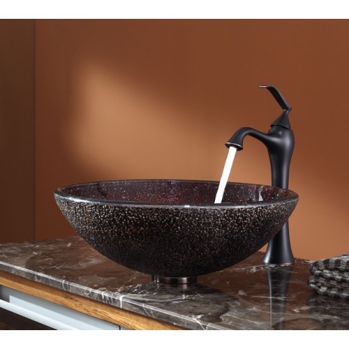 GV570-12mm-KEF15000ORB Накладная раковина на столешницу  прямоугольная Krausru  - Вид №2