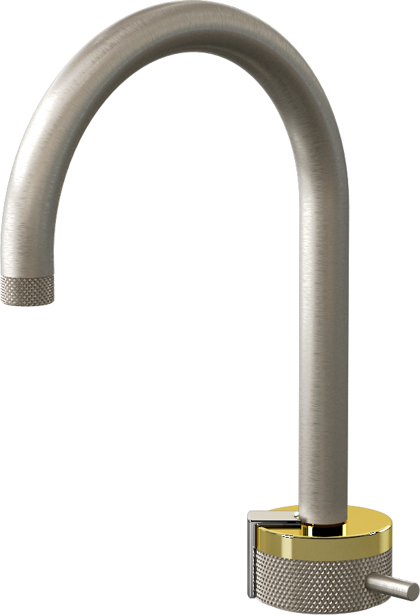 E-11502-R1PB-L2PC-SN Однорычажный прогрессивный смеситель для раковины - излив 16см GRAFF MOD+