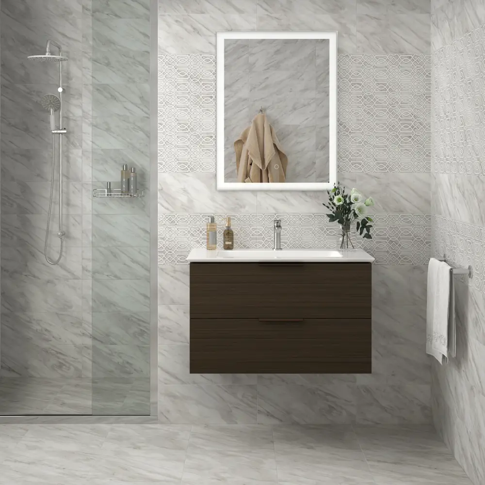 Декор настенный Kerama Marazzi Кремона AZ/A049/7234 20x50 см матовый цвет белый 87653958 STLM-2087269 - Вид №4