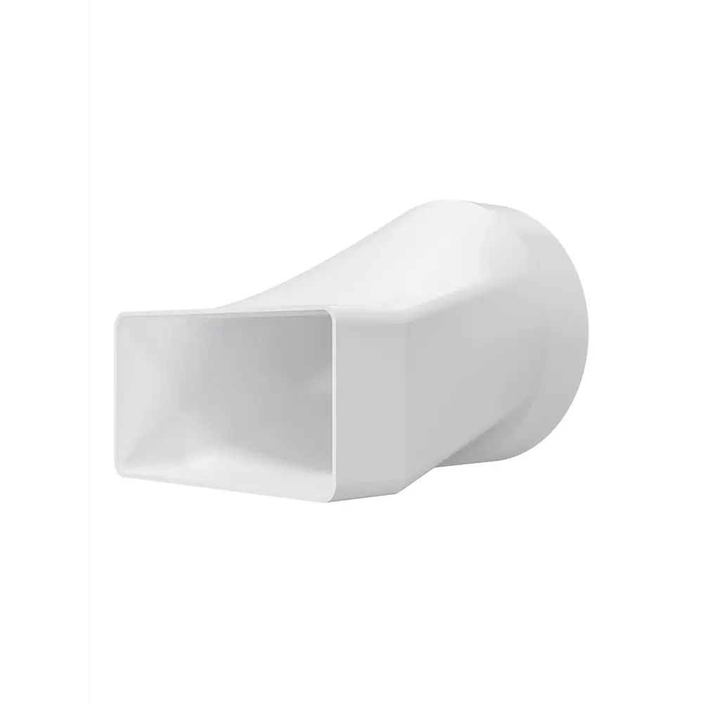 Переходник вентиляционный для плоских воздуховодов Fonet 55x110 мм D100 мм пластик STLM-2204508